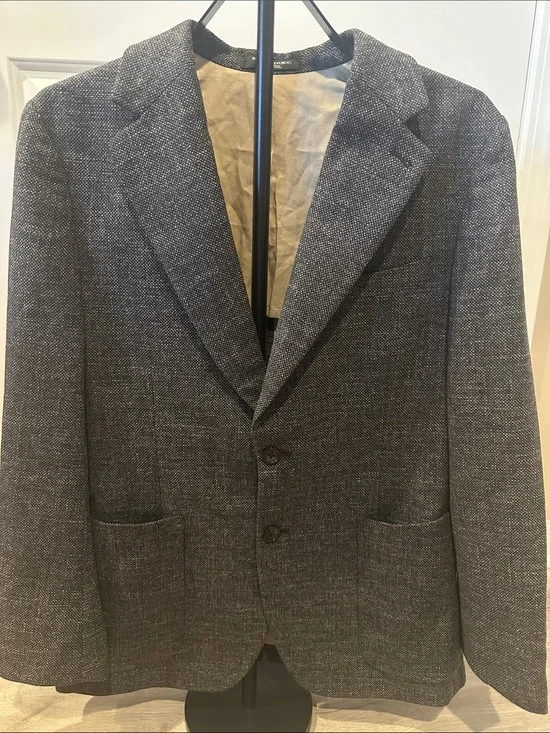 Banana Republic Men's Charcoal Gray Textured Sport Coat