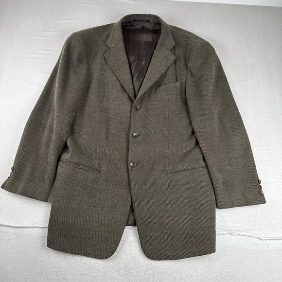 Armani Collezioni Mens Brown 3-Button Blazer Jacket 42R office business italy