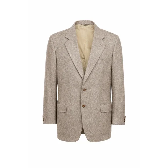 Van Julian for Dillard’s 100% Wool Sport Coat Blazer Taupe Classic Fit Men’s L