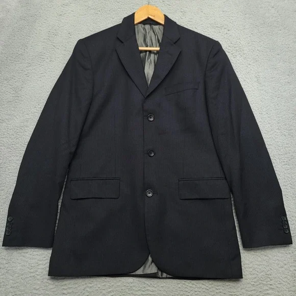 Banana Republic Men's‎ 38R Blazer Sports Coat Wool Navy Pinstripe