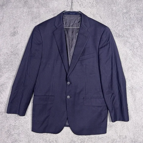 Loro Piana Blazer Mens 40S Pinstripe 100% Wool Super 120s Sport Coat Suit Jacket