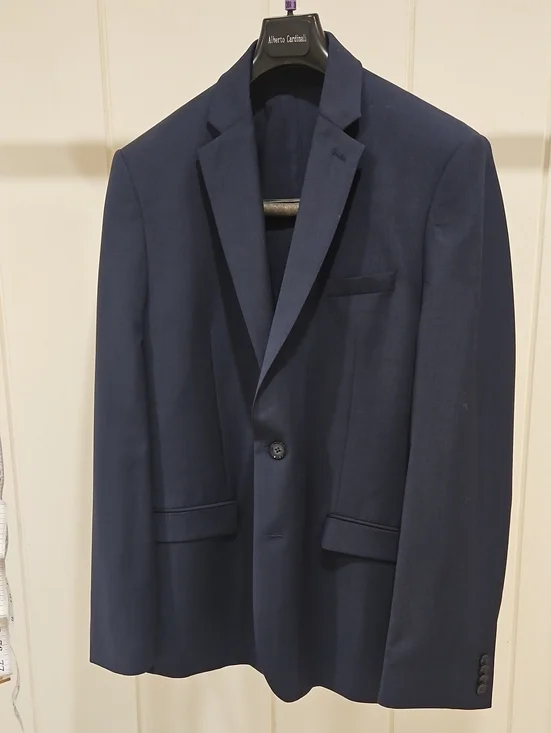 Express Men's Navy Sport Coat - Button Blazer