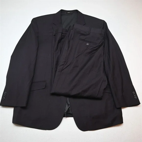 Joseph Abboud 50R 42x29 Purple Zip Pocket Stretch Wool Travel Soft Shoulder Suit