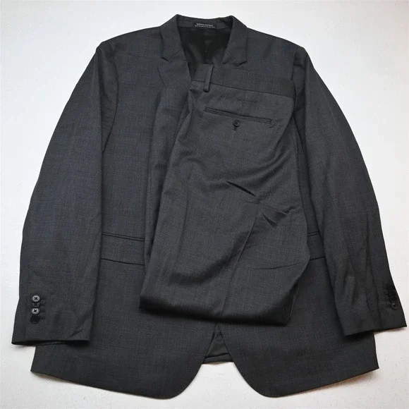 Banana Republic 48R 38x30 Gray Reda Flexo Soft Shoulder Slim 809137 Mens Suit
