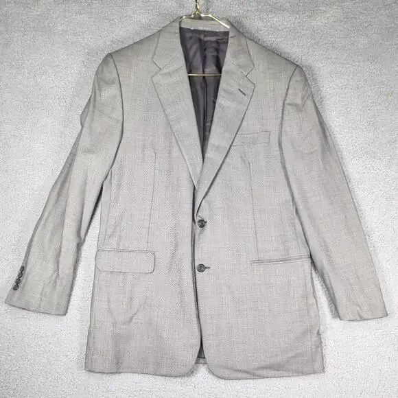 Hickey Freeman Blazer Mens 44 Long Loro Piana Tasmanian Wool Made USA Nordstrom