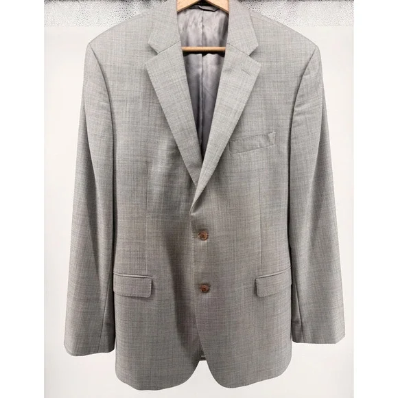 Lauren Ralph‎ Lauren Black Label Gray Wool Slim Fit Sport Coat Blazer 42L 797