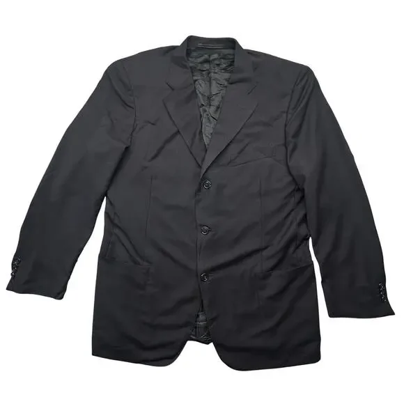 Ermenegildo Zegna Traveller Blazer Coat Mens 54R Wool Blend Nylon Elastane