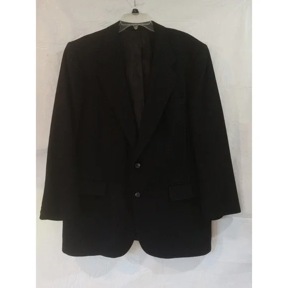 Pincus Brothers Maxwell Mens 100% Pure Cashmere Blazer Sport Coat Black