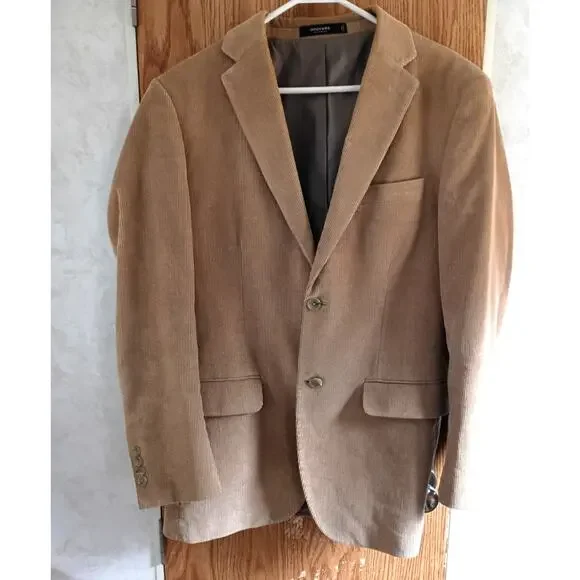 Vintage Dockers Tan Corduroy Blazer 38R Old Money Grandpa Core Fall Academia