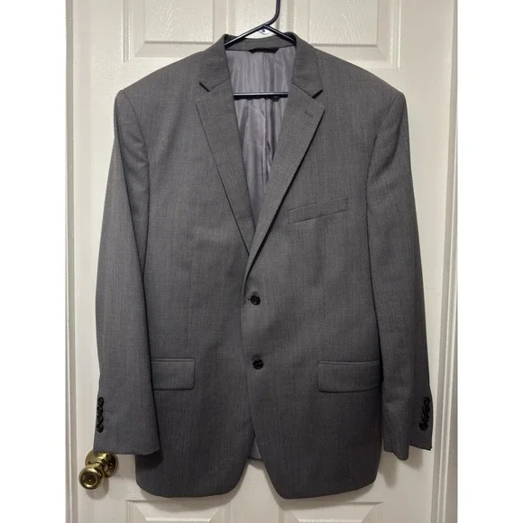 Ralph Ralph Lauren Dillard's Men Gray Sport Coat Jacket Wool‎ 46R Vintage? EUC