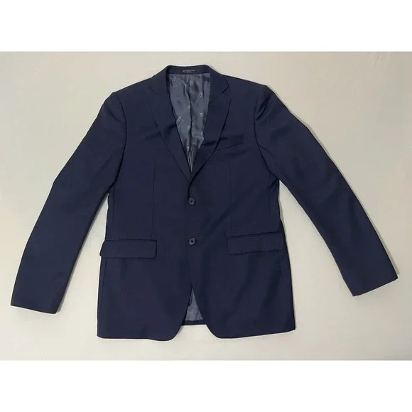 JOHN VARVATOS Bedford‎ Wool Blend Blazer 40R Navy Sport Coat 2 Button