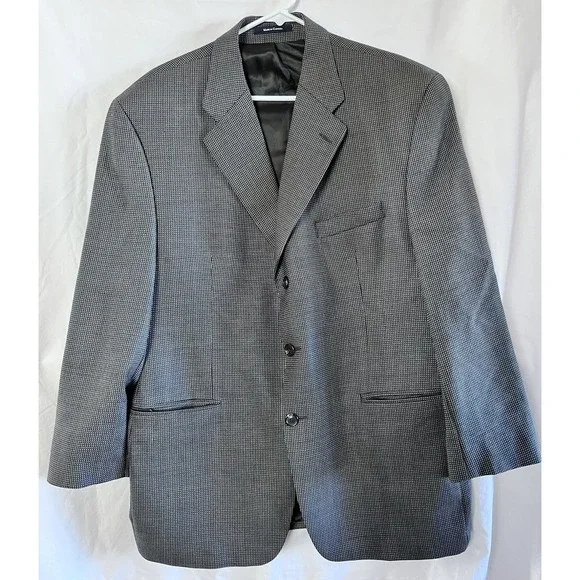 Ralph Lauren Sports Coat Men's Size 44R Olive Wool‎ Honeycomb Suit Blazer
