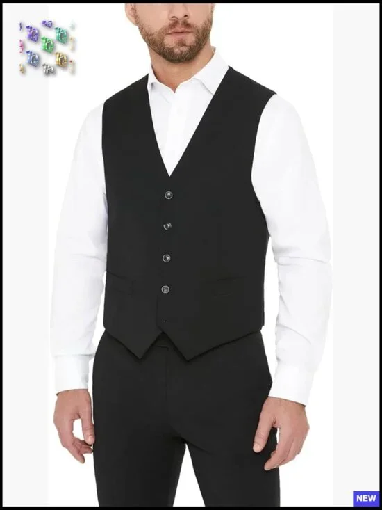 Modern Fit Suit Vest Stretch Performance Elegant Tailored Professional Style