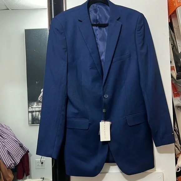 Birds eye blew 38L men’s two button blazer NWT