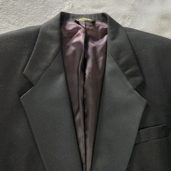 Givinchy Vintage Tuxedo Black Dinner Jacket Tux Blazer Sport Coat 44 Inch Chest‎