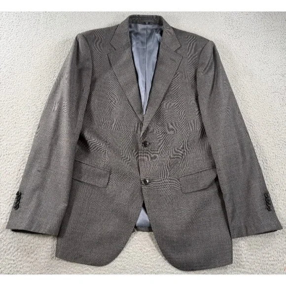 Suitsupply Blazer Sport Coat Mens 40R Gray  Pure Wool Vitale Barberis Canonico