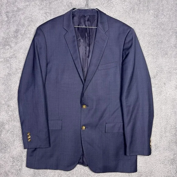 J Crew Thompson Blazer Mens‎ 44L 100% Worsted Wool Slim Sport Coat Suit Jacket