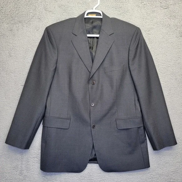 Brooks Brothers 346 Suit Jacket Mens 42R Gray Blazer Business Suit‎ Separate
