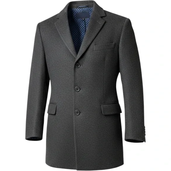 Michael Kors Mens 46L Blazer 100% Camel‎ Hair Charcoal Grey Sport Coat 2 Button
