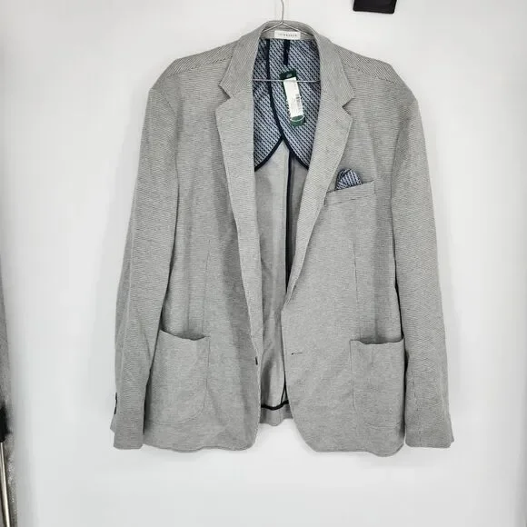 7 DIAMONDS Men's XXL Gray Westport Stretch Blazer NWT