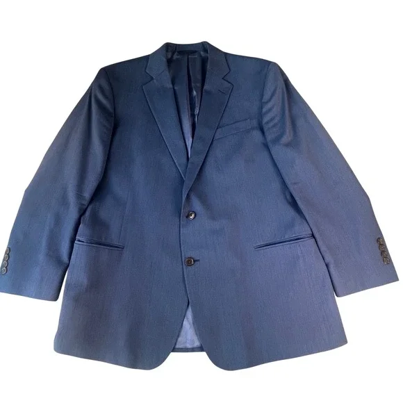 Brooks Brothers Blazer Mens 46R Blue Fitzgerald Fit Tollegno 1900 Wool Jacket