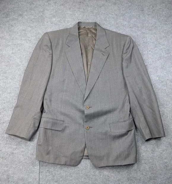 Canali Blazer Men 52R Loro Piana Tasmanian Wool Pinstripe Old Money Quiet Luxury