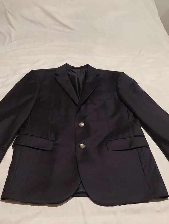 Jos A Bank Reserve 100% Wool Men's Two-Button Blazer 42L in Navy