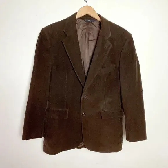 Vintage Brooks Brothers 346 Brown Corduroy Blazer‎ 41R Academia Classic Preppy