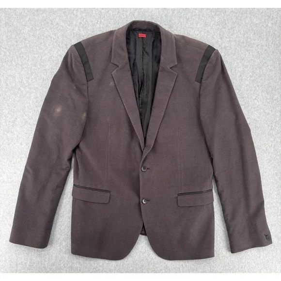 HUGO Hugo Boss Aktan Cotton Sport Coat Blazer 44R Brown Trim Romania