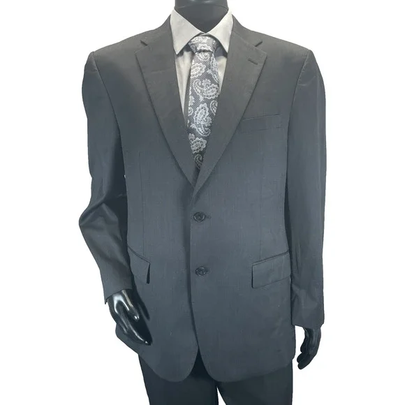 Jos. A. Bank Tailored Fit Blazer Gray Men's 43R 100% Wool Travelers Suit Jacket
