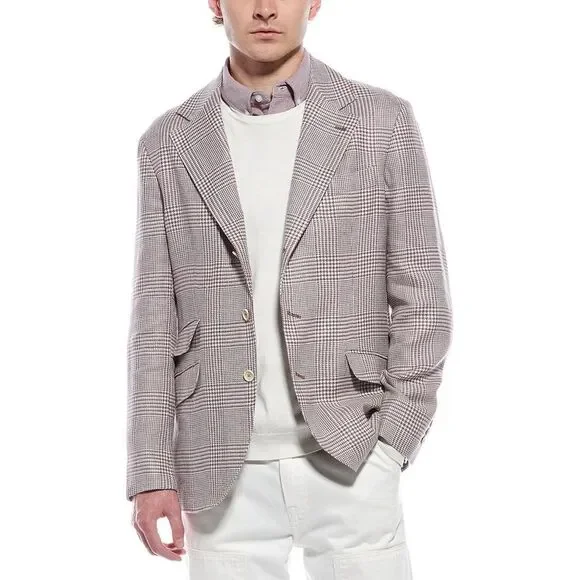 Brunello Cucinelli Mens  Linen & Wool-Blend Blazer