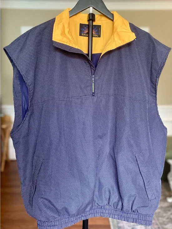 Sun Mountain Navy & Yellow Golf Vest, Men’s XL
