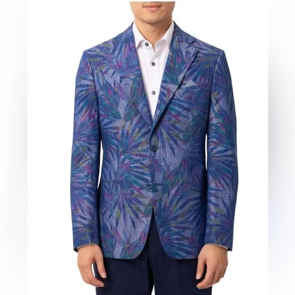 Tallia Runway Collection Men's Tropical Slim Fit Blazer Size Large NWT