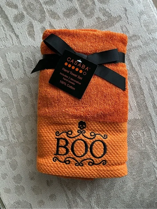 NWY Halloween BOO Hand Towels Set 🦇