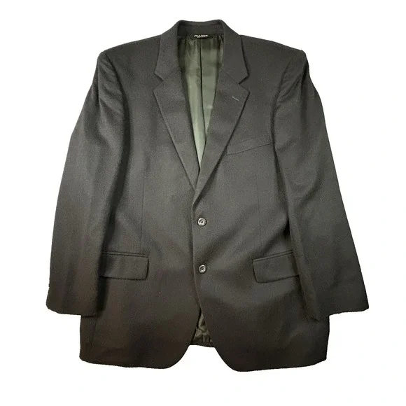 Jos A Bank Men's 44R (~46.5R) Dark Navy 100% Cashmere Blazer SEE DESCRIPTION
