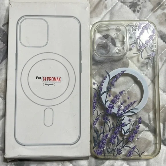 New clear floral iPhone 14 Pro Max case