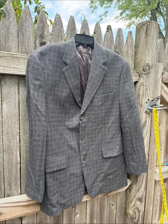 Ralph Lauren 42R grey wool blazer!!!