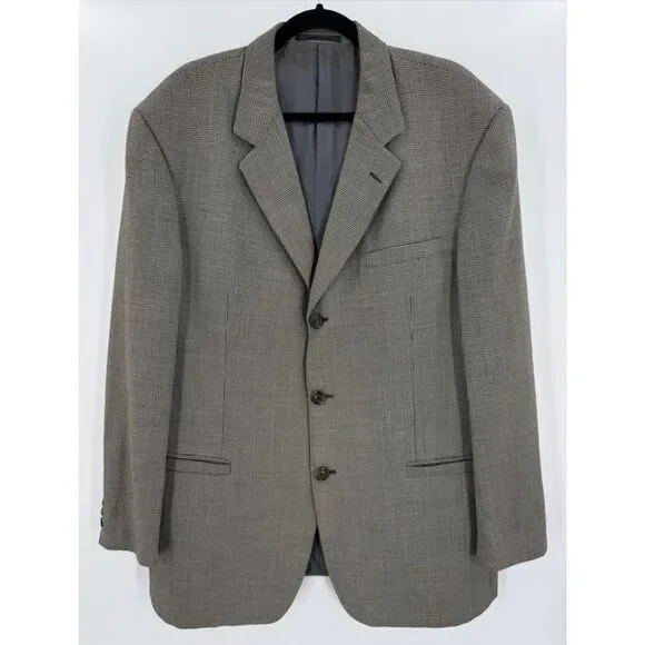 VERSACE Classic V2 Vintage Beige 3 Button Blazer Jacket
