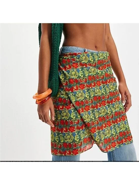 FP Free People Free-est All Summer Long Sarong Tropical, Resort-wear, Boho chic