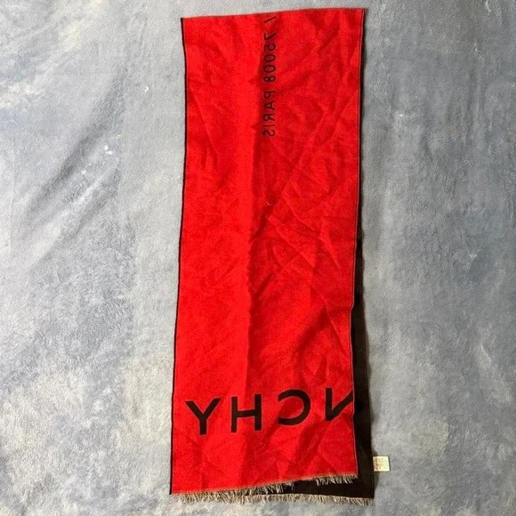 Givenchy Wool Silk 4G Scarf Mufflers Stole Cloth Shawl Scarf Unisex 35x180