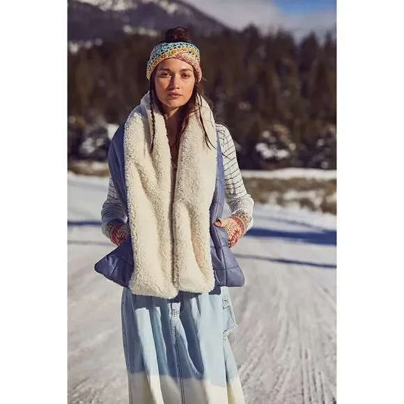 New Free People Movement Downhill Puffer Scarf