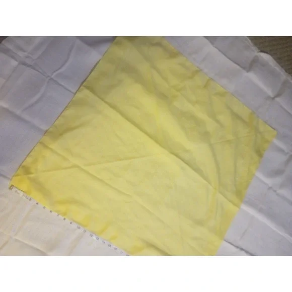 Canary Yellow Square Scarf With‎ Border Unbranded 30x29