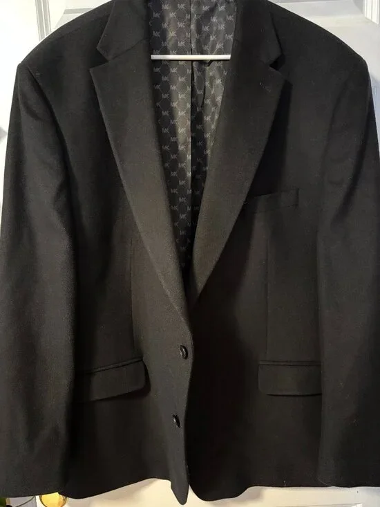 Michael Kors Wool Cashmere Blend Luxury Classic-Fit Sport Coat