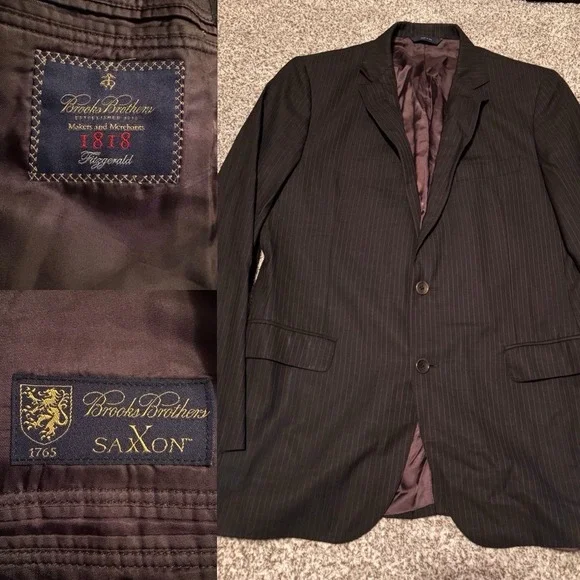 Brooks Brothers 1818 Madison SAXXON Wool Sz 40S Sport Coat Casual Jacket Blazer‎