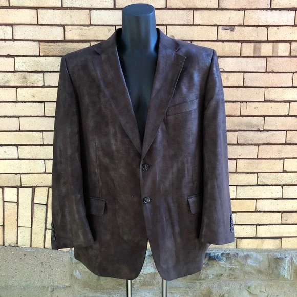 Emanuel Ungaro Brown Semi shiny Jacket 46R