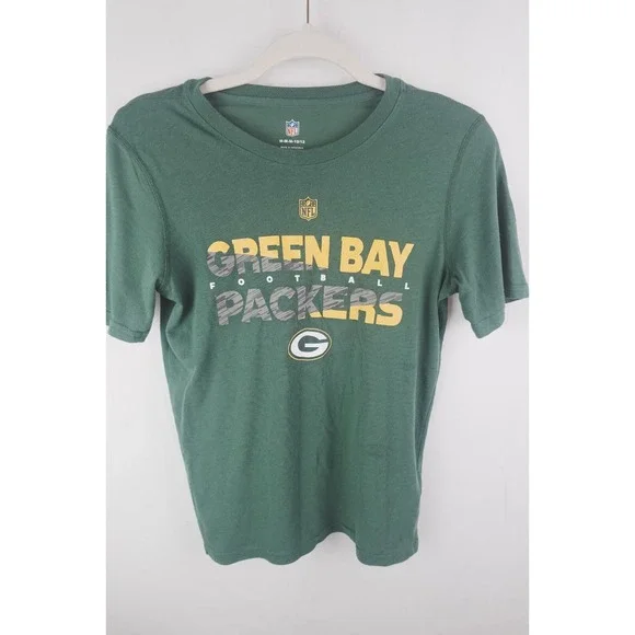 NFL Green Bay Packers Football Youth‎ Medium (10-12) NFL Crew Neck T-Shirt