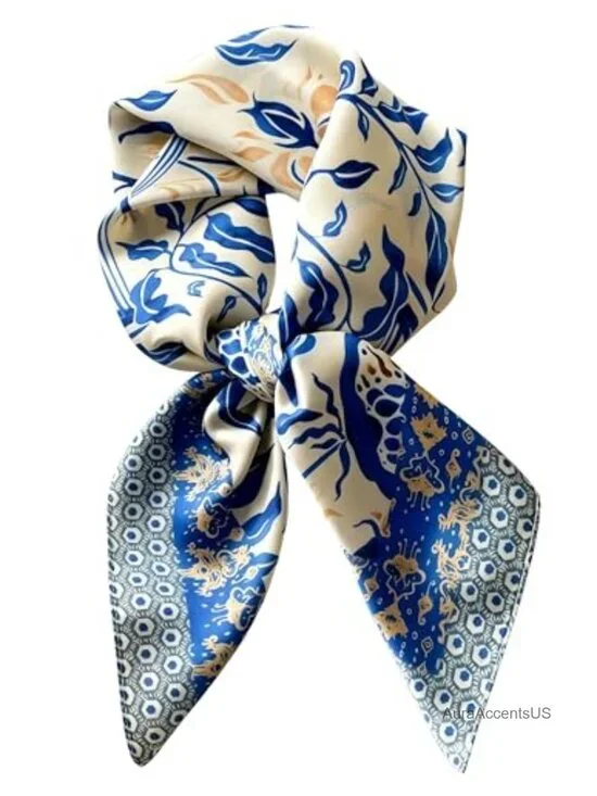 Faux Silk Square Scarf 27.5