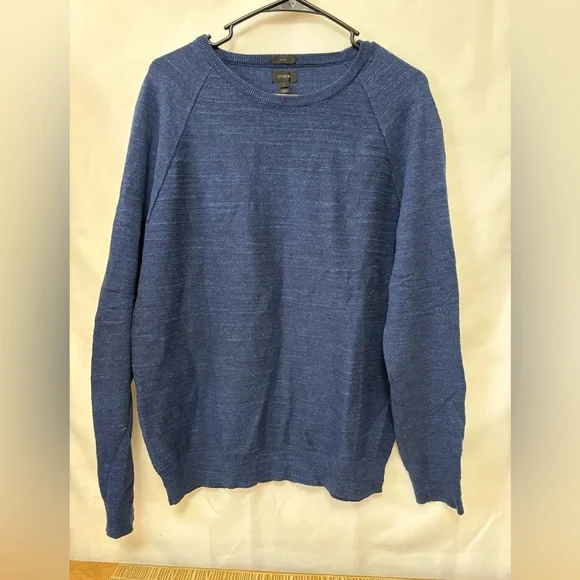 J. Crew Rugged Cotton Crew Neck‎ Pullover Sweater Size Large