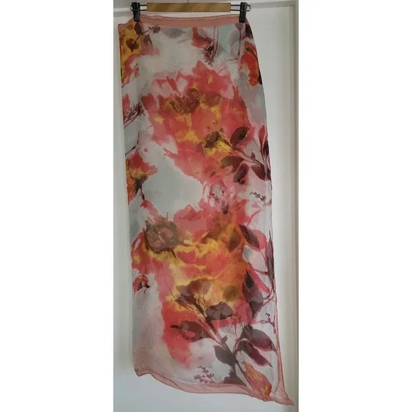 Vince Camuto Women's Rectangle Scarf Floral Multicolored 40 x 40 inches‎