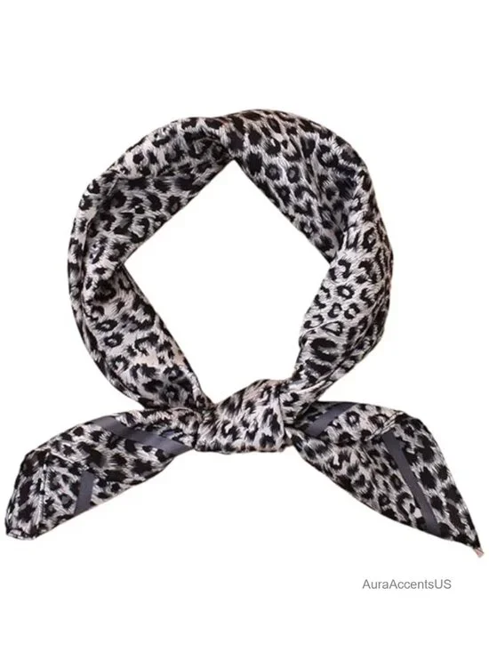 Lightweight Silky Satin Square Scarf for Women - Hair Bandana